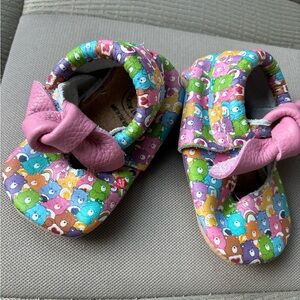 Freshly Picked Leather Care Bear Moccasins. Size 3 Infant